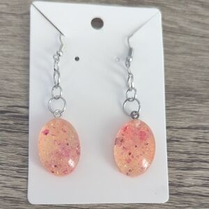 Elegant Pink Dangle Earrings